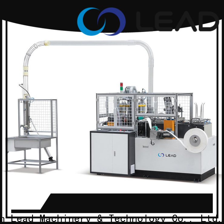 Lead machinery latest coffee cup making machine price supply for