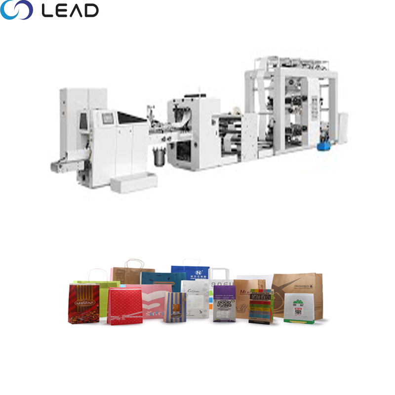Fully automatic high speed square bottom paper bag making machine